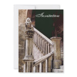 Gothic Banquet Invitation Mysterious Dark Stairway