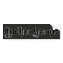 Gothic Beagle Bumper Sticker bumper stickers by Gothicbeagle Gothic Beagle Bumper Sticker bumper stickers