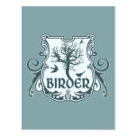 Gothic Birder Shield Postcard