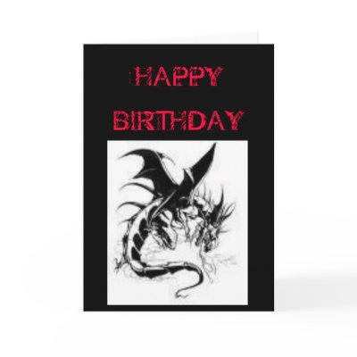 GOTHIC BIRTHDAY CARD by dragonlove1982