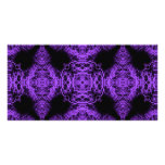 Gothic Black and Purple Design. Photo Card
