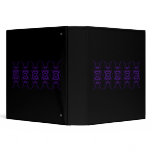 Gothic Black and Purple Floral Pattern. Binders