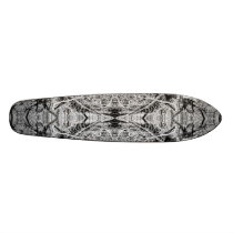 Gothic Black and White Pattern. Custom Skate Board