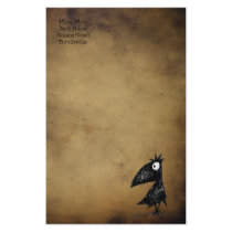 Gothic Black Crow stationery