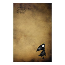 Gothic Black Crow stationery
