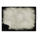 Gothic Black Rose Scrolls Card