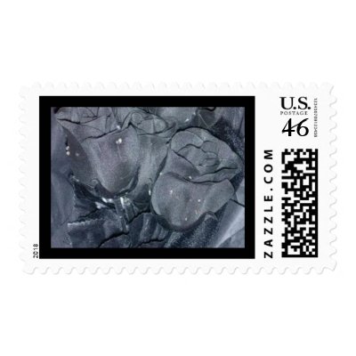 Gothic black Rose Stamp by darksisters