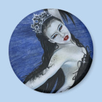 Gothic Black Swan Beauty Magnet magnets