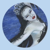 Gothic black swan beauty Sticker stickers