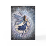 Gothic Blue Fairy Card Celestial ~ Blank