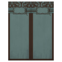 Gothic Bride Program Tall Card Insert Flyer
