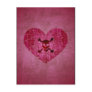 Gothic Broken Heart Skull Postcard