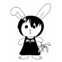 Gothic Bunny Desdemona t-shirts
