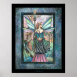 Gothic Candle Fairy and Dragon by Molly Harrison Posters