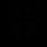 Gothic cemetery celtic cross in heart t-shirts