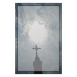 Gothic cemetery open heavens stationery