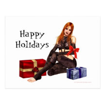 Gothic Christmas Postcard