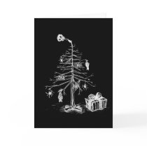 Gothic Christmas Tree Card