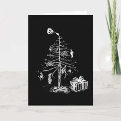 Gothic Christmas Tree cards