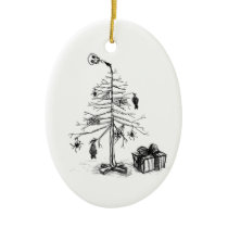 Gothic Christmas Tree Ornaments