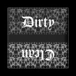 Gothic clean or dirty dishwasher magnet