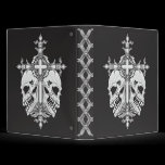 Gothic Cross and Skulls binders