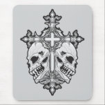 Gothic Cross and Skulls mousepads