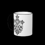 Gothic Cross and Skulls mugs