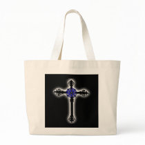 Gothic Cross Canvas Bag