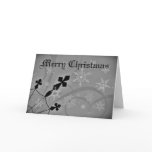 Gothic crosses Christmas Greeting Card