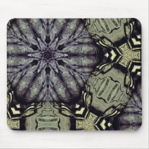 Gothic crypt mandala mouse pad