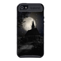 Gothic dark castle in the moon light case for iPhone 5
