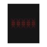 Gothic Deep Red and Black Floral design. Flyer Design