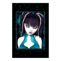 Gothic Doll Grunge Poster posters by mariannegilliand Gothic Doll Grunge Poster posters