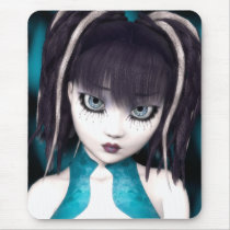 Gothic Doll Mousepad by mariannegilliand Gothic Doll Mousepad