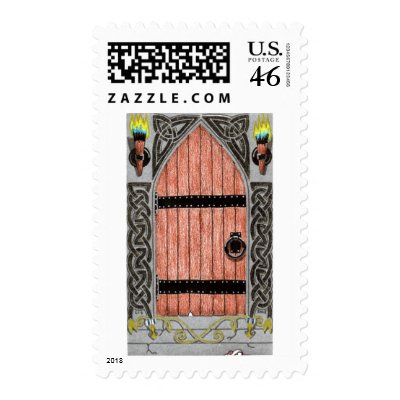 Gothic Door (color) stamp