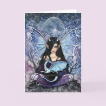 Gothic Dragon Fairy Card Notecard