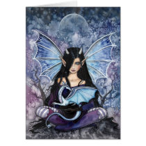 Gothic Dragon Fairy Card Notecard