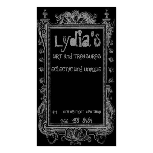 Gothic Dreams II Business Card Templates (front side)