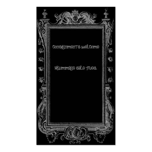 Gothic Dreams II Business Card Templates (back side)