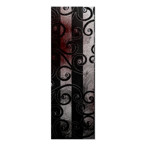 gothic eyeball bookmark business card template (front side)