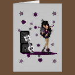 Gothic Faerie with Skull Guitar cards