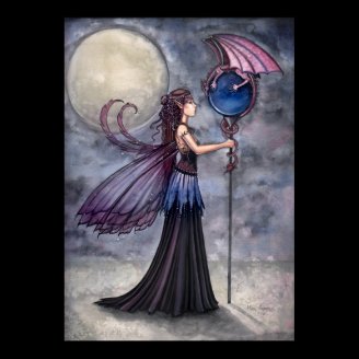 Gothic Fairy Dragon Poster Print by Molly Harrison