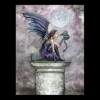 Gothic Fairy Dragon Poster Print by Molly Harrison