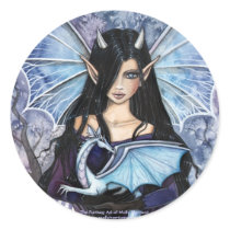 Gothic Fairy Dragon Stickers by Molly Harrison by robmolily Gothic Fairy Dragon Stickers by Molly Harrison