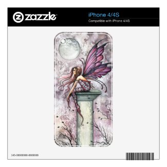 Gothic Fairy Fantasy Art iPhone 4S Skin musicskins_skin