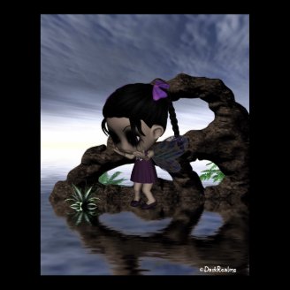 Gothic Fairy Girl So Sad 1 Posters