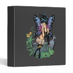 Gothic Fairy Grave Sitting with Tears by Al Rio 3 Ring Binders