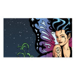 Gothic Fairy Grave Sitting with Tears by Al Rio Business Card