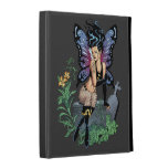 Gothic Fairy Grave Sitting with Tears by Al Rio iPad Folio Covers